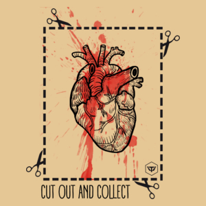 Cut Out And Collect - Męska Koszulka Piaskowa