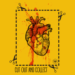 Cut Out And Collect - Damska Koszulka Żółta
