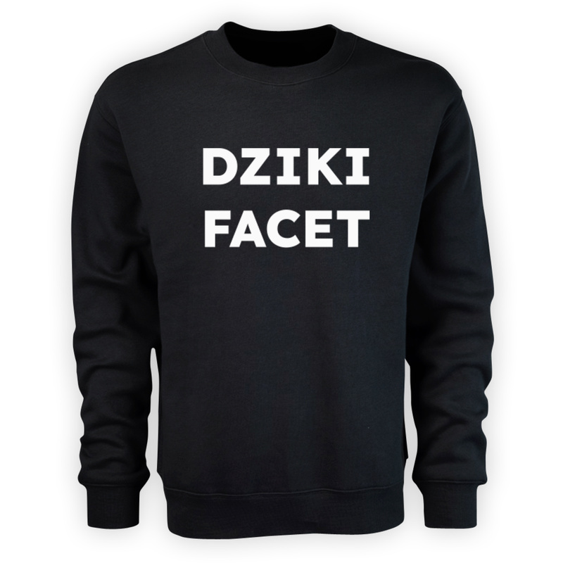 DZIKI FACET  - Męska Bluza Czarna