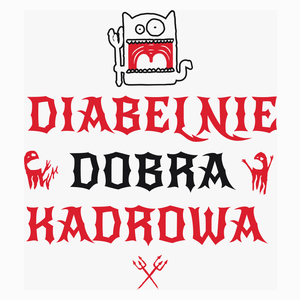 Diabelnie Dobra Kadrowa - Poduszka Biała