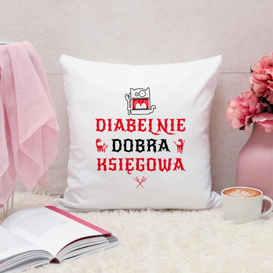 Diabelnie Dobra Księgowa - Poduszka Biała