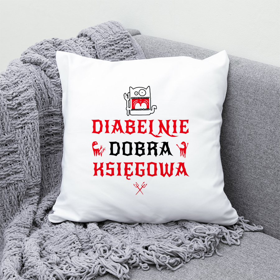 Diabelnie Dobra Księgowa - Poduszka Biała