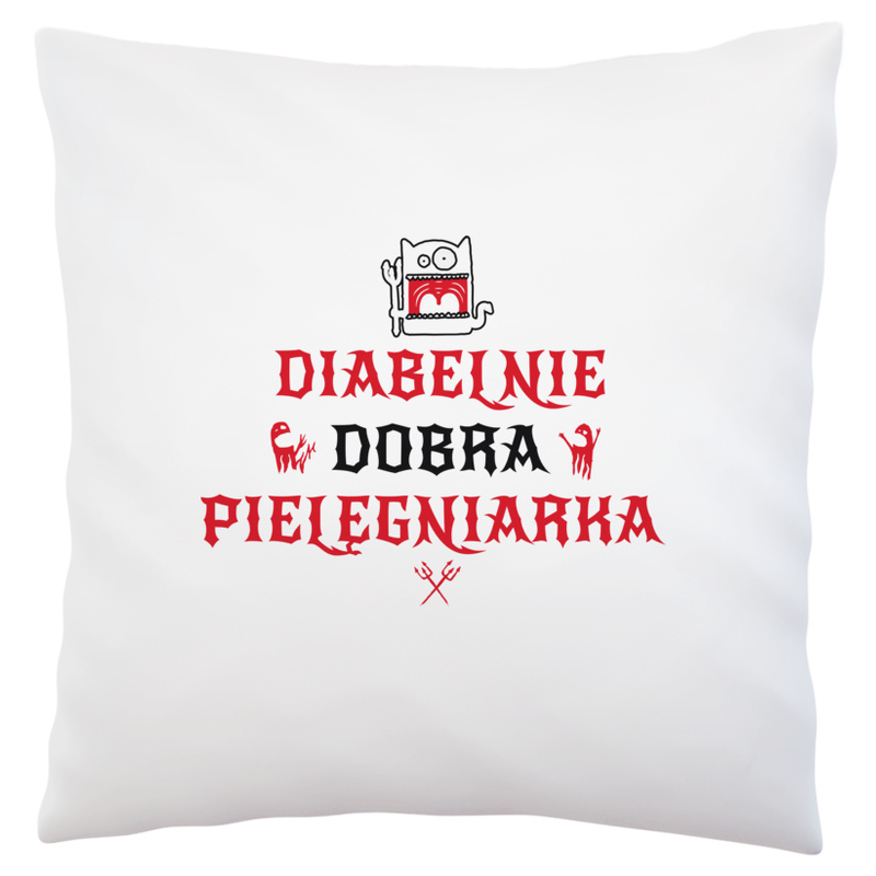 Diabelnie Dobra Pielęgniarka - Poduszka Biała