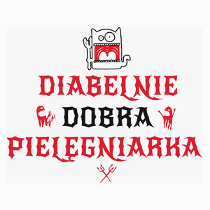 Diabelnie Dobra Pielęgniarka - Poduszka Biała