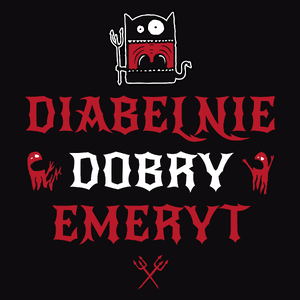 Diabelnie Dobry Emeryt - Męska Koszulka Czarna