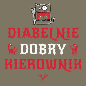 Diabelnie Dobry Kierownik - Męska Koszulka Khaki