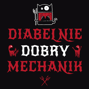 Diabelnie Dobry Mechanik - Męska Bluza z kapturem Czarna