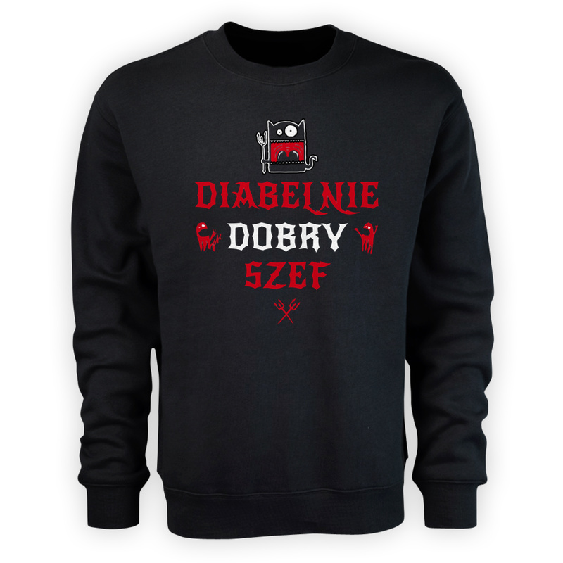 Diabelnie Dobry Szef - Męska Bluza Czarna