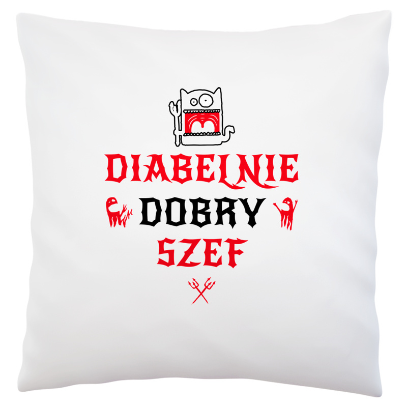 Diabelnie Dobry Szef - Poduszka Biała