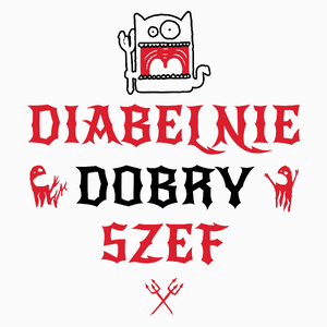 Diabelnie Dobry Szef - Poduszka Biała