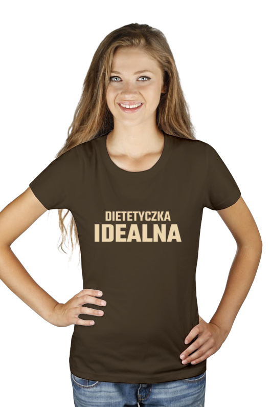 Dietetyczka Idealna - Damska Koszulka Czekoladowa