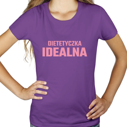 Dietetyczka Idealna - Damska Koszulka Fioletowa