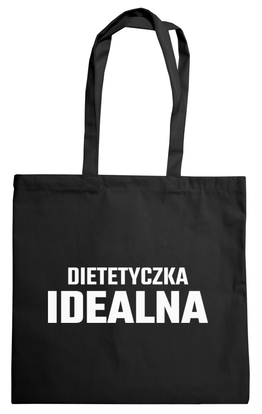 Dietetyczka Idealna - Torba Na Zakupy Czarna