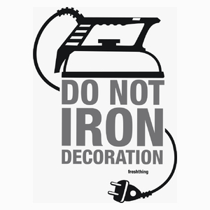 Do not Iron Decoration - Poduszka Biała