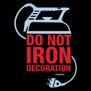 Do not Iron Decoration - Torba Na Zakupy Czarna