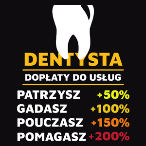 Dopłaty Do Usług Dentysta - Męska Bluza z kapturem Czarna