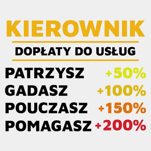 Dopłaty Do Usług Kierownik - Męska Koszulka Biała