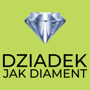 Dziadek Jak Diament - Męska Koszulka Jasno Zielona