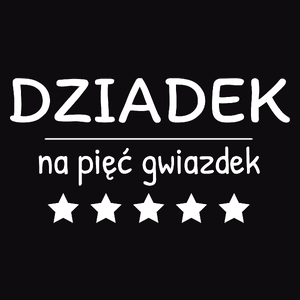 Dziadek Na 5 Gwiazdek - Męska Bluza Czarna