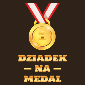 Dziadek Na Medal - Męska Koszulka Czekoladowa