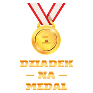 Dziadek Na Medal - Kubek Biały