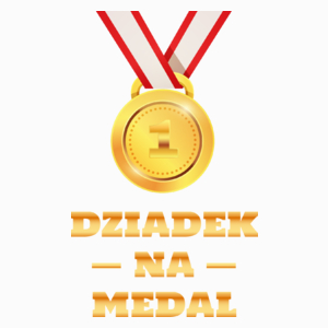 Dziadek Na Medal - Poduszka Biała