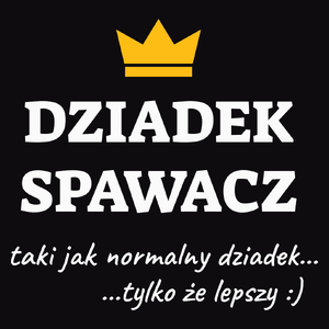 Dziadek Spawacz Lepszy - Męska Koszulka Czarna