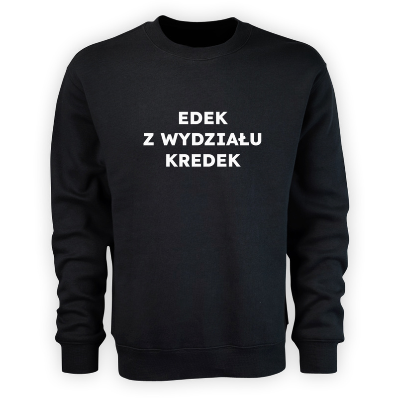 EDEK Z WYDZIAŁU KREDEK  - Męska Bluza Czarna