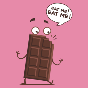 Eat me !  Eat me ! Chocolate - Damska Koszulka Różowa