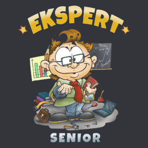 Ekspert Senior - Męska Koszulka Szara