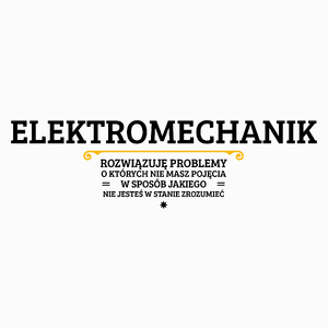 Elektromechanik - Rozwiązuje Problemy O Których Nie Masz Pojęcia - Poduszka Biała