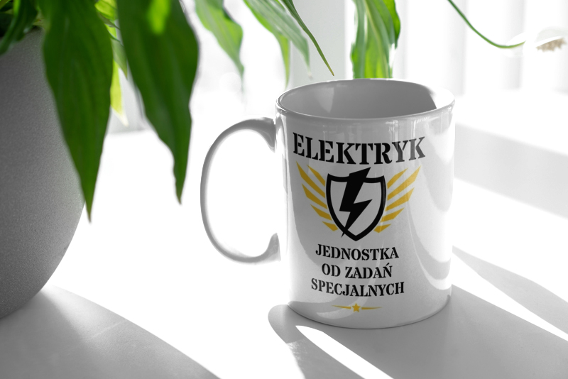 Elektryk Jednostka Od Zadań Specjalnych - Kubek Biały