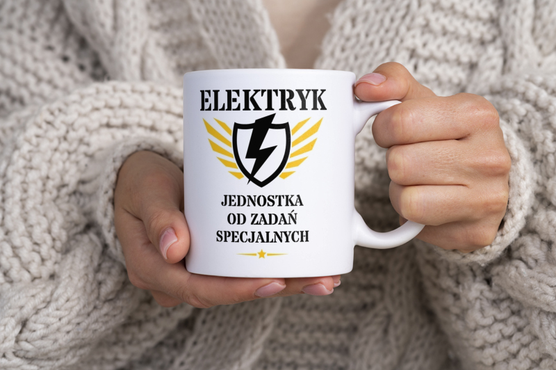 Elektryk Jednostka Od Zadań Specjalnych - Kubek Biały