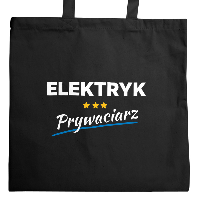 Elektryk Prywaciarz - Torba Na Zakupy Czarna