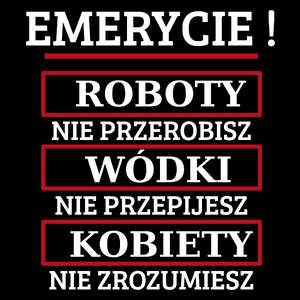 Emerycie! Roboty Nie Przerobisz! - Torba Na Zakupy Czarna