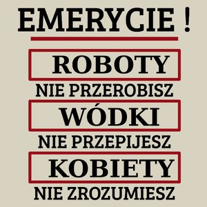 Emerycie! Roboty Nie Przerobisz! - Torba Na Zakupy Natural