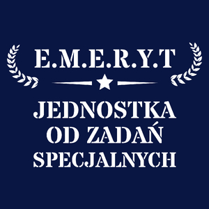 Emeryt Jednostka Od Zadań Specjalnych - Męska Koszulka Ciemnogranatowa