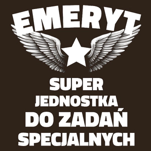 Emeryt Jednostka Od Zadań Specjalnych - Męska Koszulka Czekoladowa