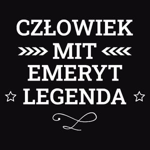 Emeryt Mit Legenda Człowiek - Męska Koszulka Czarna