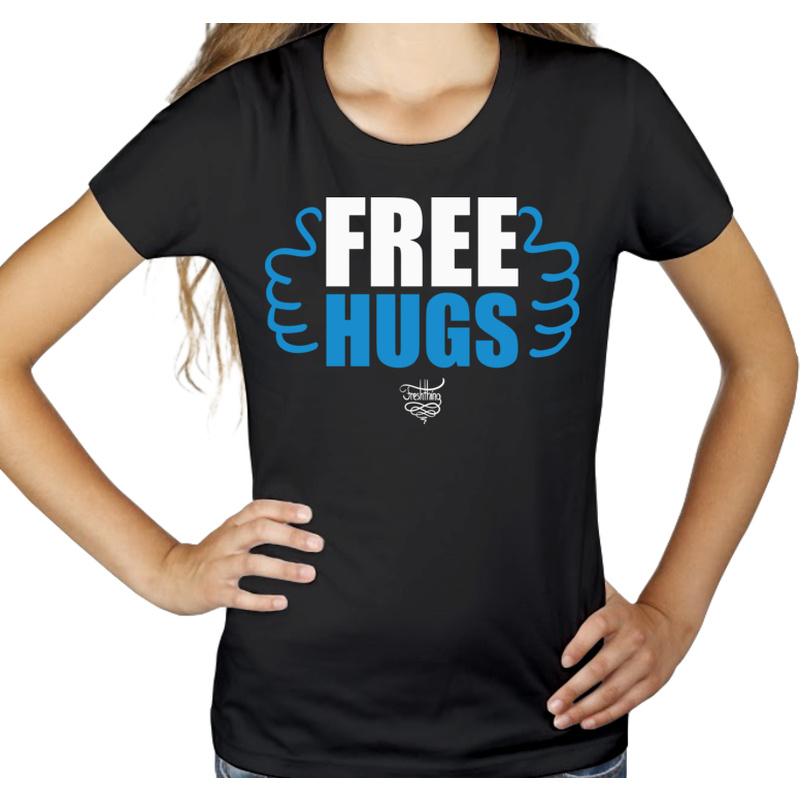 Free Hugs - Damska Koszulka Czarna