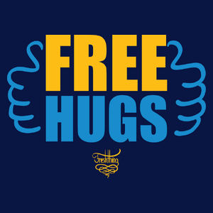 Free Hugs - Damska Koszulka Granatowa