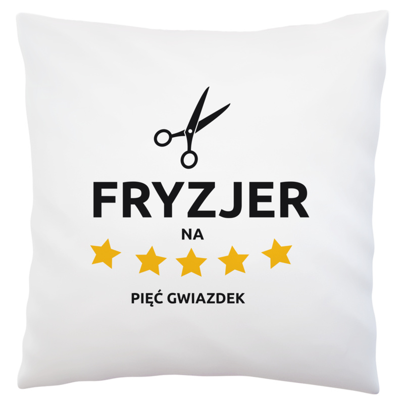 Fryzjer Na 5 Gwiazdek - Poduszka Biała
