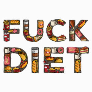 Fuck Diet - Poduszka Biała