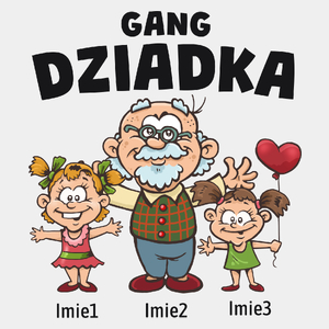 Gang Dziadka Dwie Wnuczki  - Męska Koszulka Biała