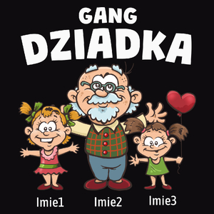 Gang Dziadka Dwie Wnuczki  - Męska Koszulka Czarna