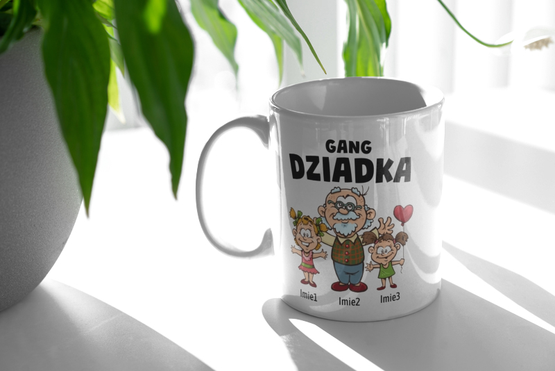 Gang Dziadka Dwie Wnuczki  - Kubek Biały