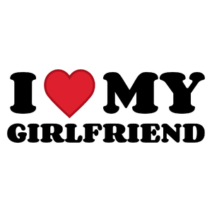 Girlfriend I Love My Girlfriend - Kubek Biały