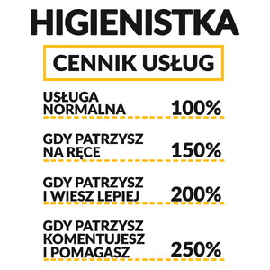 Higienistka - Cennik Usług - Kubek Biały