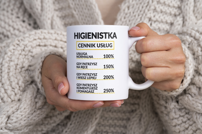 Higienistka - Cennik Usług - Kubek Biały