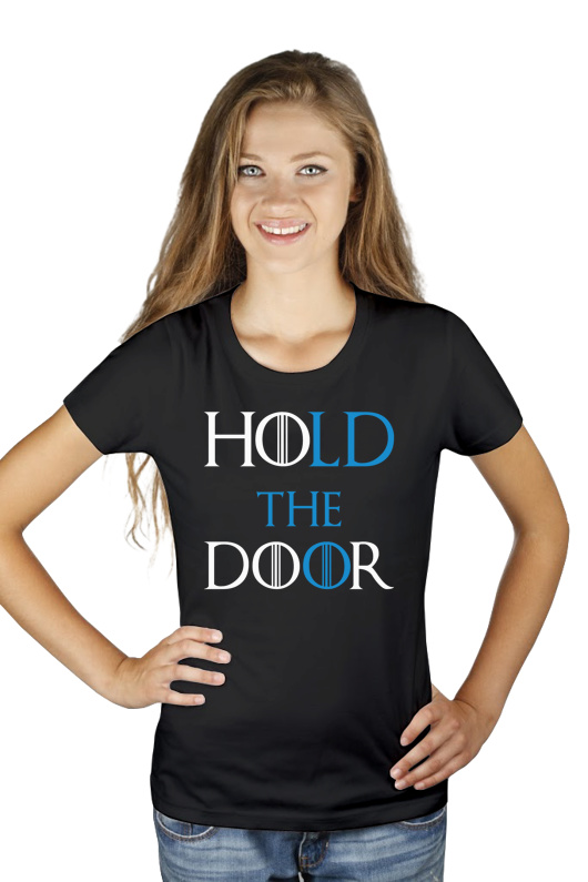 Hodor - Hold The Door - Damska Koszulka Czarna